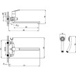 Смеситель для ванны с длинным изливом Lemark Partner хром LM6557C