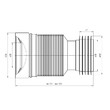 Удлинитель гибкий для унитаза АНИПЛАСТ K828