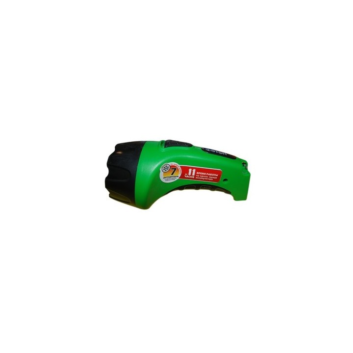 Фонарь аккумуляторный зеленый (7 светодиодов)