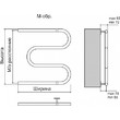 Полотенцесушитель водяной TERMINUS М-образный 32 (1)600х400бп 600