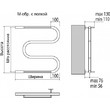 Полотенцесушитель водяной TERMINUS М-образный с полкой (1)500х700бп 500