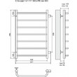 Полотенцесушитель водяной TERMINUS Стандарт П7 500х796бп 600