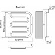 Полотенцесушитель водяной TERMINUS Фокстрот (1)600х400бп 600