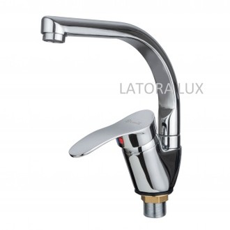 Смеситель для кухни Latora Lux MIRRO картридж 40 мм поворотный излив 1125LL