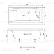Ванна акриловая Джена 150*70 ТРИТОН