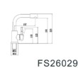 Смеситель Fmark для кухонной мойки САТИН FS26029