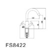 Смеситель Fmark для кухонной мойки САТИН FS8422