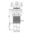 Донный клапан Savol без перелива 1 1/4''*32 хром S-XS002