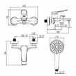 Смеситель для ванны с коротким изливом Lemark Bronx черный LM3714BL