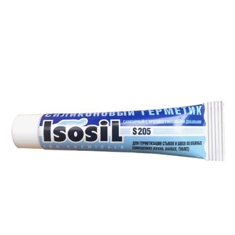 Герметик санитарный силиконовый прозрачный Isosil 40 мл