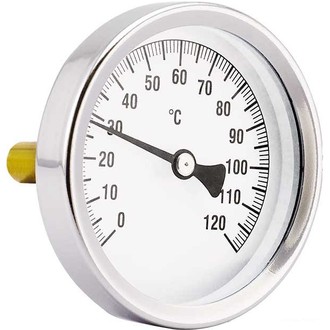 Термометр D40 1/4''(погружная часть 15мм) 0-120С, 6 бар CTM