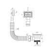 Перелив АНИ для стальной мойки 1 1/2 N105S АНИ пласт гибкий