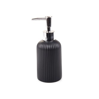 Дозатор для жидкого мыла керамика Плиссе Черный Матовый CE1610QA-LD
