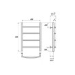 Полотенцесушитель электрический Point Афина PN04146E П4 400x600 левый/правый, хром