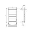 Полотенцесушитель электрический Point Афина PN04858PB П5 500x800 с полкой, диммер справа, черный