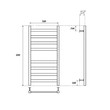 Полотенцесушитель электрический Point Меркурий PN83158E П8 500x800 левый/правый, хром
