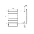 Полотенцесушитель электрический Point Нептун PN09156E П6 500x600 левый/правый, хром