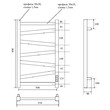 Полотенцесушитель электрический Point Феникс PN15858W П7 500x800, диммер справа, белый