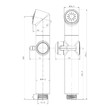 Лейка для биде, хром LEMARK LM8075C