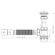 Сифон Ани Юнг для умывальника 1 1/4*32 с гибкой трубой 32*40/50 BM1016