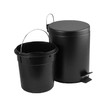 Ведро для мусора Санакс 2405 чёрное 5 литров