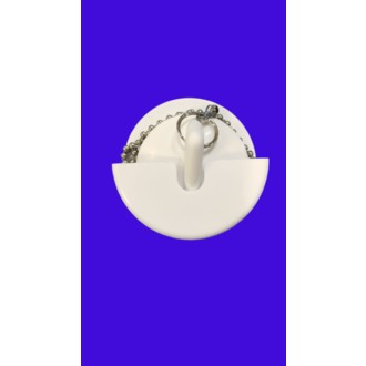 Держатель для пробки в ванную белый (для пробок диаметром от 45 мм и высотой 24 мм)