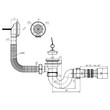 Сифон Ани для ванны прямоточный 1 1/2, гофра 40/50, E155
