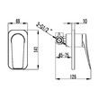 Смеситель для ванны и душа встраиваемый, чёрный Lemark Bronx LM3723BL