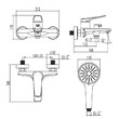 Смеситель для ванны с коротким изливом, Lemark Bronx LM3714GM