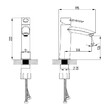 Смеситель для раковины средний, монолитный Lemark Atlantiss LM3237C