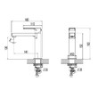 Смеситель для умывальника средний, монолитный Lemark Plus Grace LM1537C