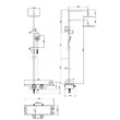 Смеситель для ванны и душа Тропический дождь Lemark Tropic LM7008C