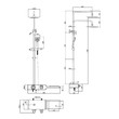 Смеситель для ванны и душа Тропический дождь Lemark Tropic LM7009C