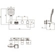 Смеситель для ванны и душа встраиваемый Lemark Atlantiss LM3224C