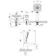 Смеситель на борт ванны 3 отверстия Lemark Status LM4445C