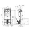 Инсталляция ALCAPLAST (рама, крепёж, кнопка хром/глянец) AM101/1120  4в1 + M571-0001