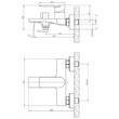 Смеситель для ванны с коротким изливом, хром ROSSINKA RS50-30